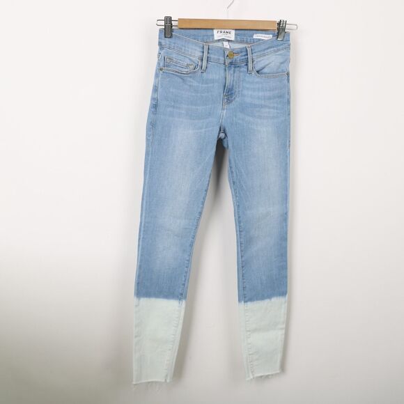 Frame Denim Le Skinny de Jeanne Crop Jeans size 24 - Picture 3 of 10